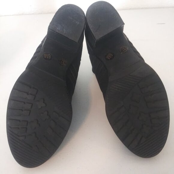 Arizona Jean Company Olympia women's size 6 black strappy block heel booties - Picture 7 of 16